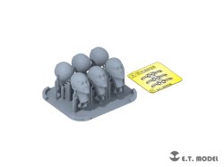 画像2: E.T.MODEL[P35-340]1/35 汎用 アジア系フィギュアヘッドセット タイプ2(6個入)