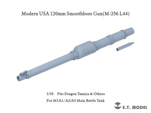 画像1: E.T.MODEL[P35-345]1/35 現用 アメリカ M1A1/A2/A3エイブラムス主力戦車 120mm M256 L/44滑腔砲 砲身(ドラゴン/タミヤなど用) (1)