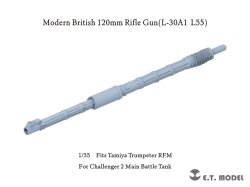 画像1: E.T.MODEL[P35-346]1/35 現用 イギリス チャレンジャー2主力戦車 120mm L30A1 L/55砲 砲身(タミヤ用)