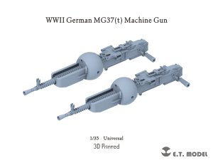 画像1: E.T.MODEL[P35-363]1/35 WWII ドイツ MG37(t)車載機関銃 38(t)軽戦車用(2個入) (1)