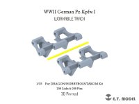 E.T.MODEL[P35-400]1/35 WWII ドイツ I号戦車用可動履帯(ドラゴン/ホビーボス/タコム用)