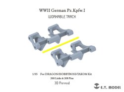 画像1: E.T.MODEL[P35-400]1/35 WWII ドイツ I号戦車用可動履帯(ドラゴン/ホビーボス/タコム用)