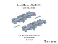 E.T.MODEL[P35-402]1/35 現用 イスラエル メルカバMk.II主力戦車用可動履帯(ボーダーモデル/タコム用)