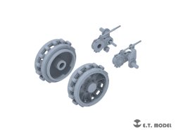 画像2: E.T.MODEL[P35-406]1/35 WWII ドイツ Sd.Kfz.251装甲兵員輸送車/Sd.Kfz.11 3トンハーフトラック用連結可動履帯/起動輪/誘導輪基部セット 後期タイプ
