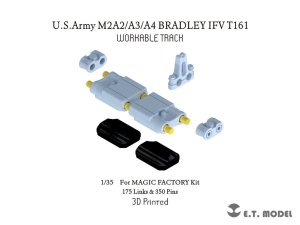画像1: E.T.MODEL[P35-416]1/35 現用 アメリカ M2A2/A3/A4ブラッドレー歩兵戦闘車用 T161型可動履帯(マジックファクトリー用) (1)