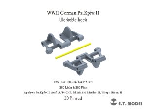 画像1: E.T.MODEL[P35-052]1/35 WWII ドイツII号戦車用可動式履帯(3Dプリンター) (1)