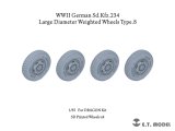 E.T.MODEL[P35-108]1/35 WWII ドイツ重装甲車Sd.Kfz.234用大径ホイール自重変形タイヤセットType.8(3Dプリンター ドラゴン用)
