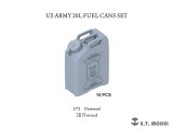 E.T.MODEL[P72-002]1/72 現用 アメリカ陸軍 20L燃料缶セット(10個入)