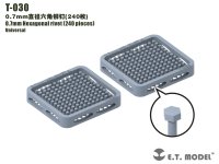 E.T.MODEL[T-030]0.7mm六角リベット(240個)