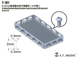 画像1: E.T.MODEL[T-101]汎用 0.9mm径 六角穴付きボタンボルト (240個入)
