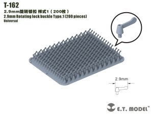 画像1: E.T.MODEL[T-162]汎用 2.9mm幅 シングルウイングナット タイプ1(200個入) (1)