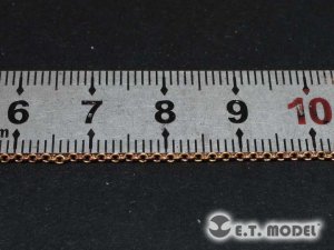 画像1: E.T.MODEL[T-017]真鍮チェーン(1.5mm*1.0mmΦ0.2mm) (1)