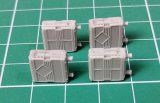 EUREKA XXL[E-077]1/35 現用 アメリカ 25mm M242ブッシュマスター機関砲弾薬ケース(M2/M3ブラッドレー/LAV-25用、4個入)