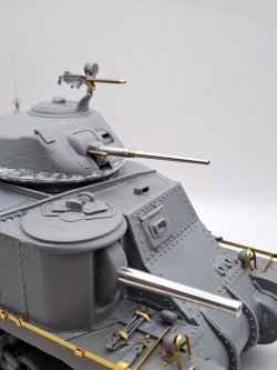 画像9: EUREKA XXL[ER-3578]1/35 WWII アメリカ/イギリス M3リー/グラント中戦車 短砲身75mm砲/機銃4丁型用アップグレードセット(ミニアート35206/35209/35217用)