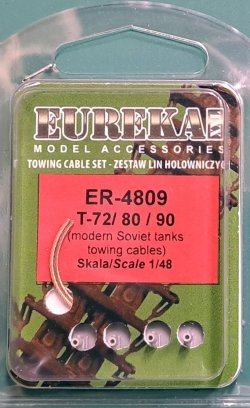 画像1: EUREKA XXL[ER-4809]1/48 現用 露/ソ 現用戦車(T-72/T-80/T-90)用牽引ケーブルセット