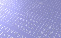 画像4: マソモデル[MH80030]スケールフリー 数字デカール チョークの手書き文字 スモールサイズ