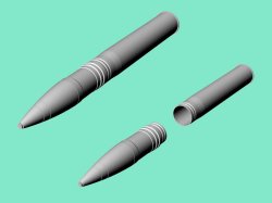 画像2: EUREKA XXL[A-3516]8.8 cm Sprgr.Patr.L/4,5 Kw.K.36 HE砲弾、弾薬箱セット (Tiger I用)