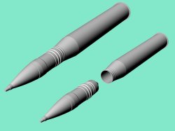 画像2: EUREKA XXL[A-3523]8.8 cm Gr.Patr.39 Hl Kw.K.43 HEAT砲弾、弾薬箱セット(ホルニッセ/ナースホルン、TigerII、ヤークトティーガー、エレファント、フェルディナンド用)