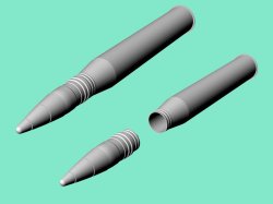 画像2: EUREKA XXL[A-3531]8.8 cm Pzgr.Patr.39/43 Kw.K.43 APCBC砲弾、砲弾ケースセット (ホルニッセ/ナースホルン、TigerII、ヤークトパンター、エレファント、フェルディナンド用)