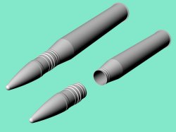 画像2: EUREKA XXL[A-3532]8.8 cm Pzgr.Patr.40/43 Kw.K.43 APCR砲弾、砲弾ケースセット(ホルニッセ/ナースホルン、TigerII、ヤークトパンター、エレファント、フェルディナンド用)