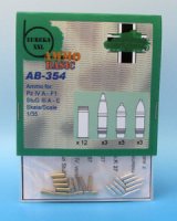 EUREKA XXL[AB-354]1/35 WWII ドイツ7.5cm Kw.K.37/Stu.K.37用弾頭/砲弾セット