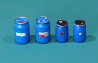 EUREKA XXL[E-039]1/35 現用 化学部質貯蔵用プラスチック製ドラム缶セット(樽型)♯1