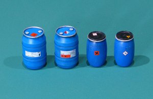 画像1: EUREKA XXL[E-039]1/35 現用 化学部質貯蔵用プラスチック製ドラム缶セット(樽型)♯1 (1)