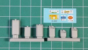 画像1: EUREKA XXL[E-053]1/35 ジオラマ素材 化学薬品用プラスチック容器セット(デカール付) (1)