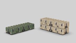 画像1: EUREKA XXL[E-071]1/35 現用 アメリカ陸軍ペリカンM60機関銃ケースセット