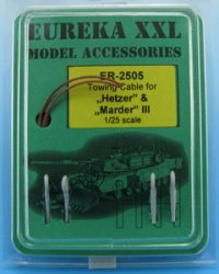 EUREKA XXL[ER-2505]1/25 WWII ヘッツアー駆逐戦車/マーダーIII他派生型用牽引ケーブルセット