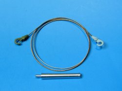 画像1: EUREKA XXL[ER-3539]新砲塔チハ(初期型)用牽引ケーブルセット(アルミ砲身付)