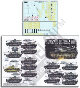 画像1: Echelon[AXT351027]第24装甲師団のIII号戦車「スターリングラードの戦い」デカールセット (1)