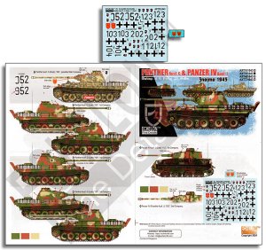 画像1: Echelon[AXT351043]1/35 WWII ドイツ 第25装甲師団第9戦車連隊のパンサー戦車&IV号戦車 ズノイモ1945 (1)