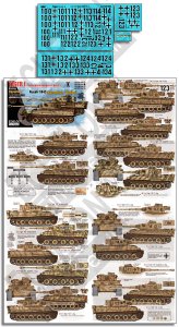 画像1: Echelon[AXT351063]1/35 WWII ドイツ 第503重戦車大隊第1中隊のタイガーI重戦車 クルスク1943 ツィタデレ作戦時 (1)