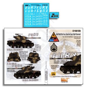 画像1: Echelon[D166189]1/16 WWII アメリカ 第2機甲師団のM4シャーマン イージーエイト 地獄のフューリー (1)