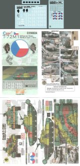 Echelon[D356024]チェコ　T-72M1用デカールセット
