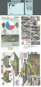 画像1: Echelon[D356024]チェコ　T-72M1用デカールセット (1)