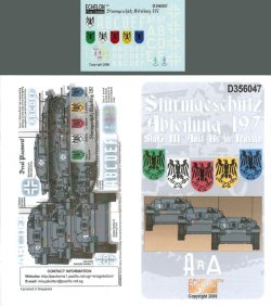 画像1: Echelon[D356047]III号突撃砲B型用デカールセット(第197突撃砲大隊ロシア)