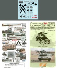 Echelon[D356050]カナダ軍　レオパルドC2A1 MEXAS用　デカールセット(Part3)