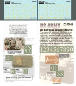 画像1: Echelon[D356061]U.S.Army OIF 大隊ナンバーセット(Part3)