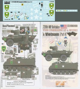 画像1: Echelon[D356068]第720　MP大隊 V100コマンドー&M113A1(ベトナム戦)   デカールセット(Part4) (1)