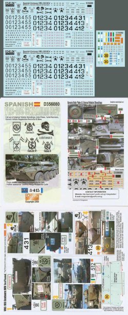 画像1: Echelon[D356080]スペイン軍 VRC-105 チェンタウロ RCV用デカールセット