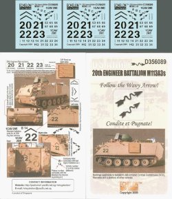 画像1: Echelon[D356089]第20工兵大隊M113A3(イラク戦)デカールセット