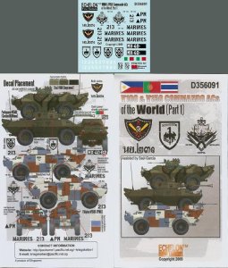 画像1: Echelon[D356091]輸出版　V100 & V150 コマンドーデカールセット(Part1) (1)