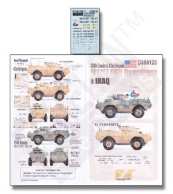 画像1: Echelon[D356123]イラク戦でのM1117 ASV ガーディアンズ デカールセット