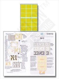 Echelon[D356152]IDF砲塔戦術マーク マスキングシート SET3