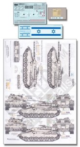 画像1: Echelon[D356171]第7機甲旅団 「ゴラン高原より来る嵐」メルカバMk.I デカールセット Part.1 (1)