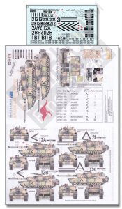 画像1: Echelon[D356176]オーストラリア軍 三色迷彩M1A1 AIM デカールセットPart.1 (1)