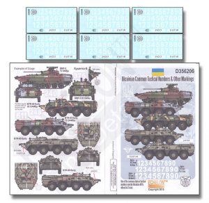 画像1: Echelon[D356206]ウクライナ軍の汎用車両番号とエンブレム (1)