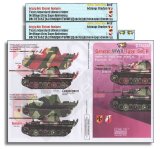 Echelon[D356258]1/35 WWIIドイツ パンターF型用汎用デカール タイプセットA（ドラゴン/サイバーホビー用）